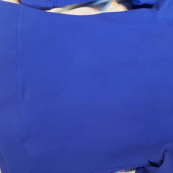 Boy Meets Girl Blue Sweatshirt with Gray Patches - Picture 4 of 4